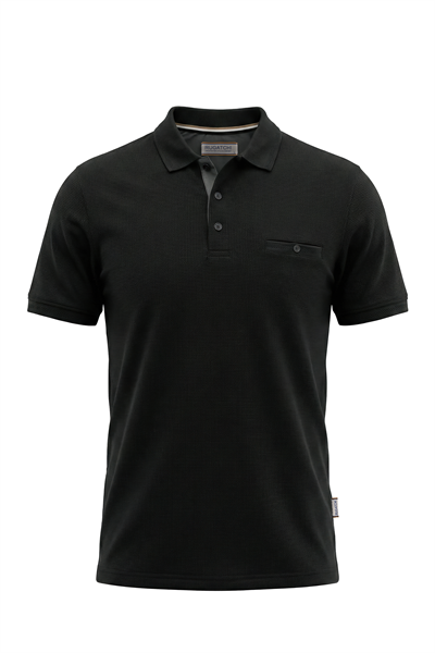 Erkek Waffle Dokulu Cepli Günlük Polo