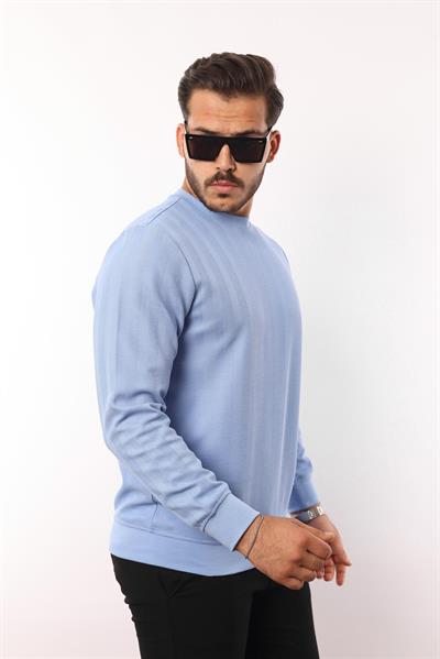 Rugatchi Jakarlı Sweatshirt – %70 Pamuk %30 Viskoz Bisiklet Yaka