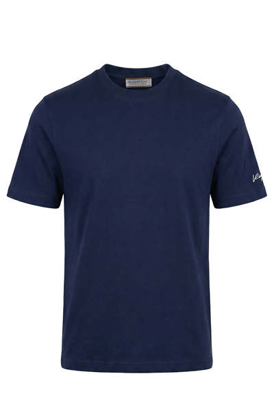 Erkek Flamlı Dokulu Basic Tişört