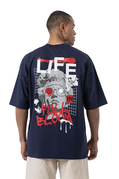 LIFE IN Baskılı Oversize T-Shirt