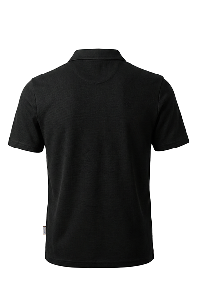 Erkek Waffle Dokulu Cepli Günlük Polo