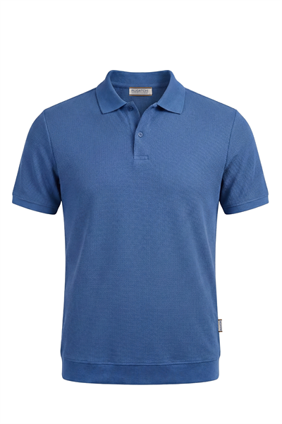 Erkek Waffle Dokulu Esnek Polo Tişört