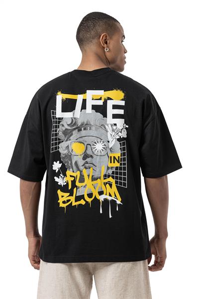 LIFE IN Baskılı Oversize T-Shirt