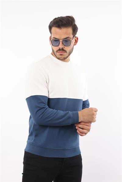 Battal 3 İplik Bisiklet Yaka Sweatshirt – Pamuk Viskon Regular Fit Rugatchi Exclusive