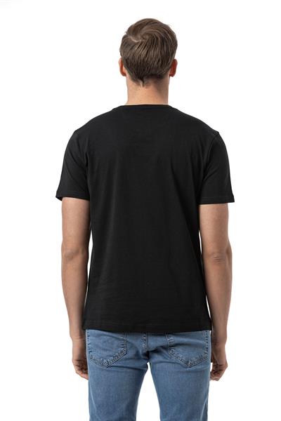 Baskılı Bisiklet Yaka T-Shirt