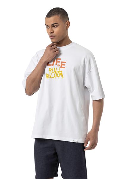 LIFE IN Baskılı Oversize T-Shirt