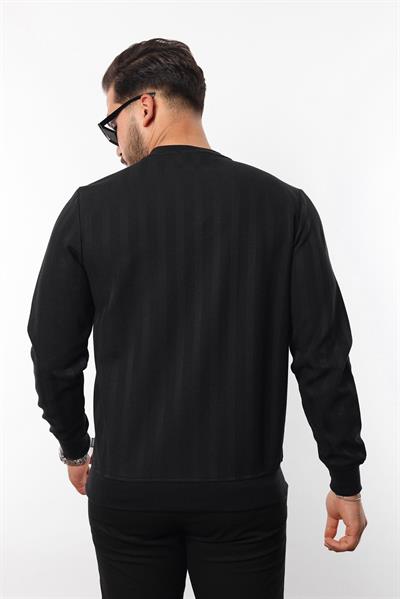 Rugatchi Jakarlı Sweatshirt – %70 Pamuk %30 Viskoz Bisiklet Yaka