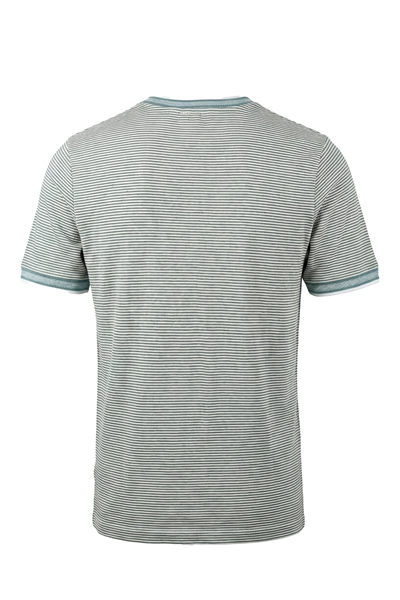 Erkek Çizgili Bisiklet Yaka Basic Tişört