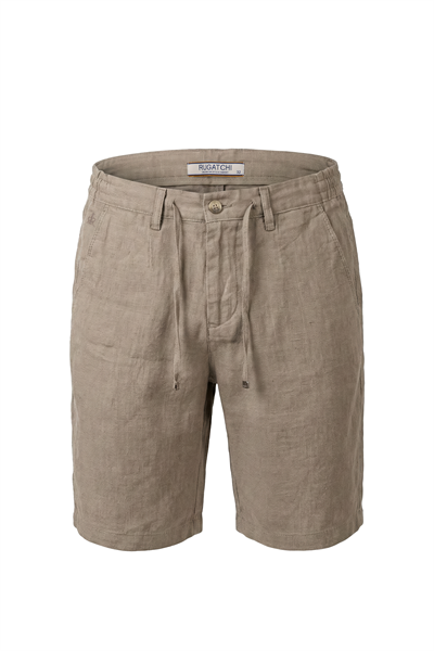 Erkek Keten Dokulu Fermuarlı Şort
