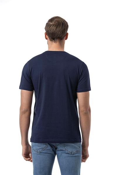 Baskılı Bisiklet Yaka T-Shirt