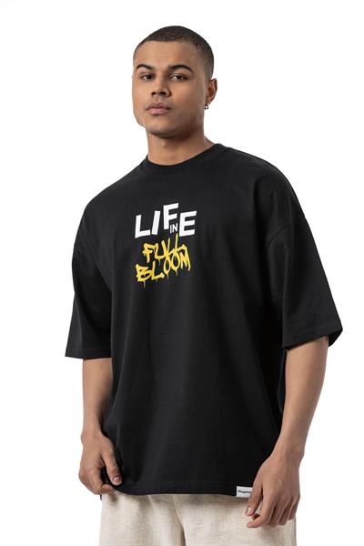 LIFE IN Baskılı Oversize T-Shirt