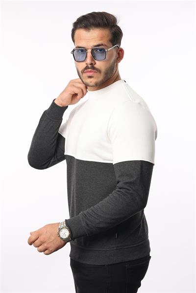 Battal 3 İplik Bisiklet Yaka Sweatshirt – Pamuk Viskon Regular Fit Rugatchi Exclusive