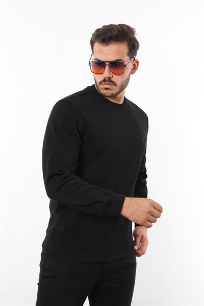 Rugatchi Şardonlu Pike Sweatshirt – %70 Pamuk %30 Viskoz Bisiklet Yaka