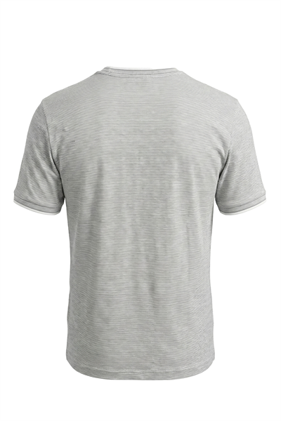 Erkek Çizgili Bisiklet Yaka Basic Tişört