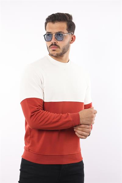 3 İplik Bisiklet Yaka Sweatshirt – Pamuk Viskon Regular Fit Rugatchi Exclusive