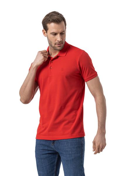 %100 Pamuklu Polo Yaka Tişört Premium PureFit