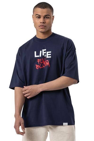 LIFE IN Baskılı Oversize T-Shirt
