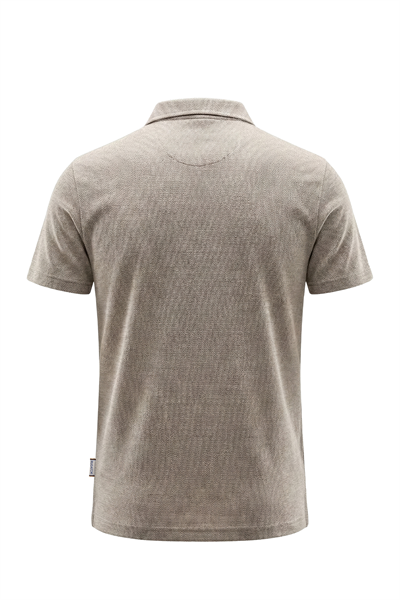 Erkek Viskon Karışımlı Gömlek Yaka Tişört