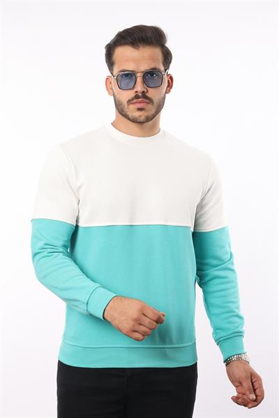3 İplik Bisiklet Yaka Sweatshirt – Pamuk Viskon Regular Fit Rugatchi Exclusive