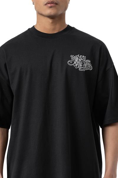 FRANKY HIPSTER Baskılı Oversize T-Shirt