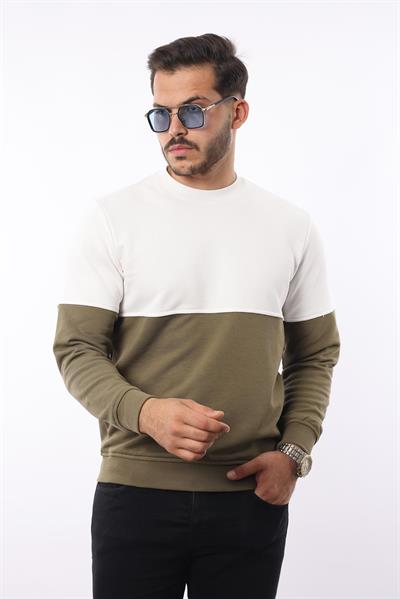 3 İplik Bisiklet Yaka Sweatshirt – Pamuk Viskon Regular Fit Rugatchi Exclusive