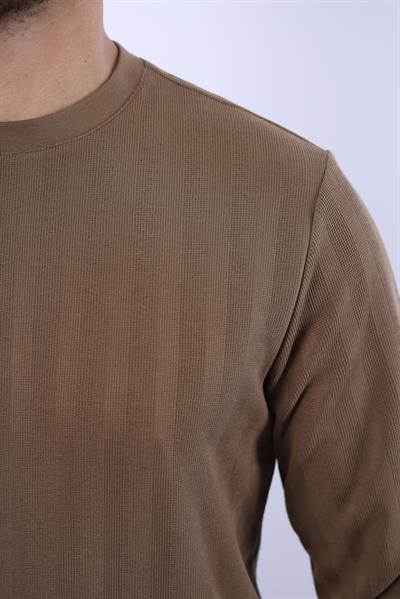 Rugatchi Jakarlı Sweatshirt – %70 Pamuk %30 Viskoz Bisiklet Yaka