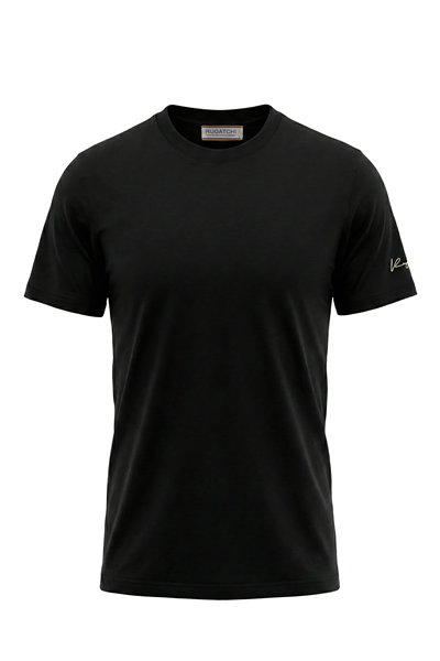 Erkek Flamlı Dokulu Basic Tişört