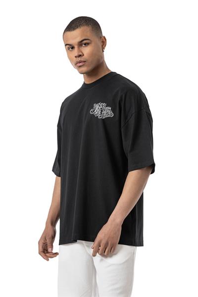FRANKY HIPSTER Baskılı Oversize T-Shirt