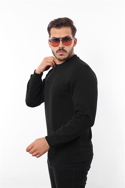 Rugatchi Şardonlu Pike Sweatshirt – %70 Pamuk %30 Viskoz Bisiklet Yaka