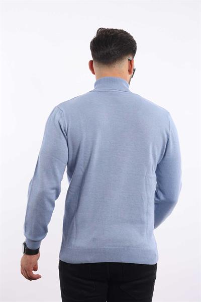 Erkek Balıkçı Yaka Triko Kazak — %100 Pamuk, Klasik