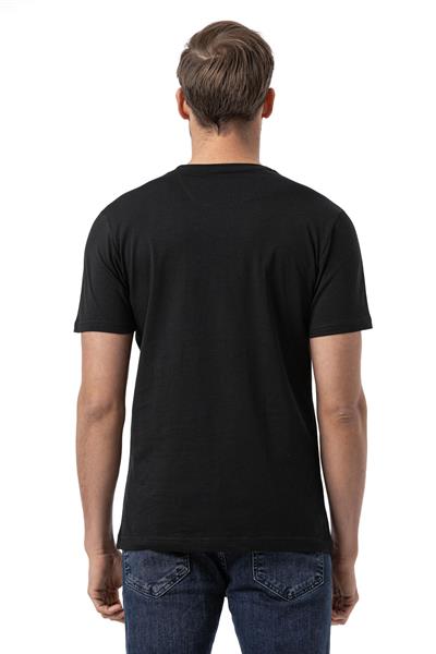 Baskılı Bisiklet Yaka T-Shirt