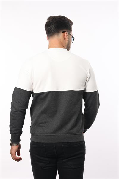 3 İplik Bisiklet Yaka Sweatshirt – Pamuk Viskon Regular Fit Rugatchi Exclusive