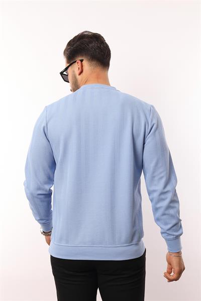 Rugatchi Jakarlı Sweatshirt – %70 Pamuk %30 Viskoz Bisiklet Yaka