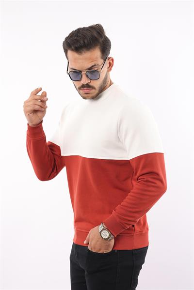 3 İplik Bisiklet Yaka Sweatshirt – Pamuk Viskon Regular Fit Rugatchi Exclusive