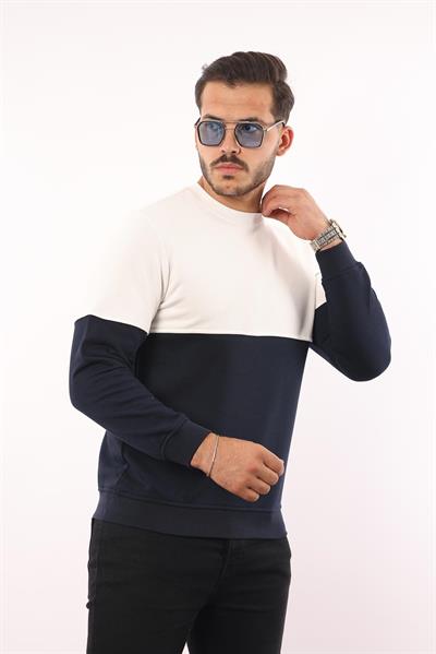 3 İplik Bisiklet Yaka Sweatshirt – Pamuk Viskon Regular Fit Rugatchi Exclusive