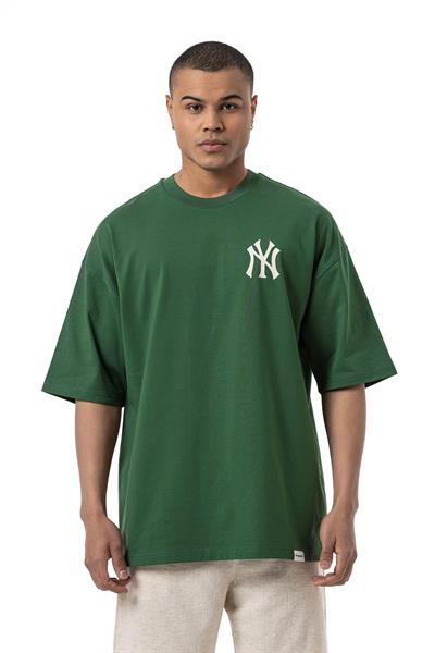 NY Baskılı Oversize T-Shirt