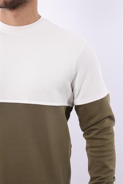 Battal 3 İplik Bisiklet Yaka Sweatshirt – Pamuk Viskon Regular Fit Rugatchi Exclusive