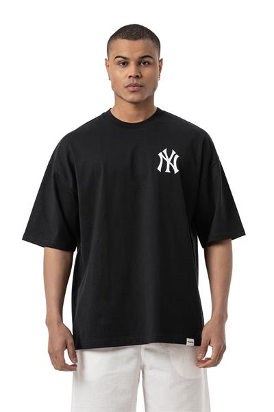 NY Baskılı Oversize T-Shirt