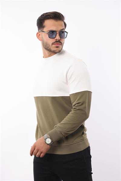 3 İplik Bisiklet Yaka Sweatshirt – Pamuk Viskon Regular Fit Rugatchi Exclusive