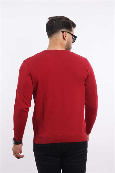 Premium Erkek V Yaka Triko — %100 Pamuk, Nefes Alan Konforlu Kazak