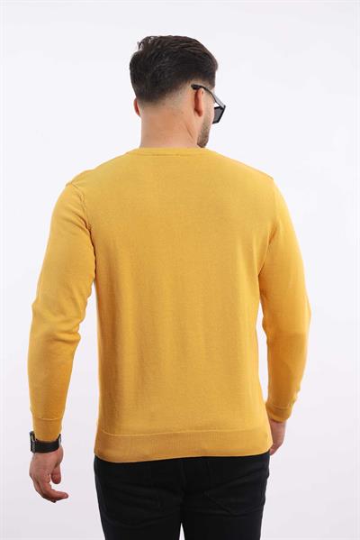 Premium Erkek V Yaka Triko — %100 Pamuk, Nefes Alan Konforlu Kazak