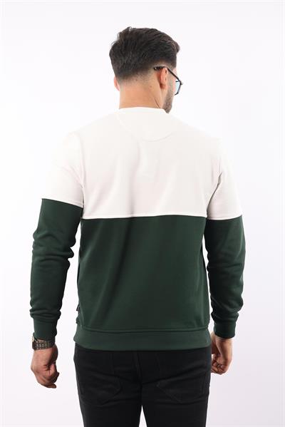 3 İplik Bisiklet Yaka Sweatshirt – Pamuk Viskon Regular Fit Rugatchi Exclusive