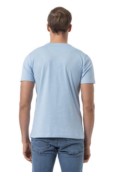 Baskılı Bisiklet Yaka T-Shirt