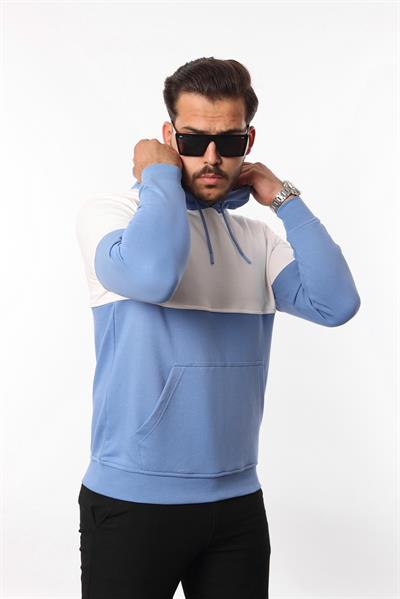 3 İplik Kapüşonlu Kanguru Cepli Sweatshirt – Pamuk Viskon Regular Fit Rugatchi Exclusive