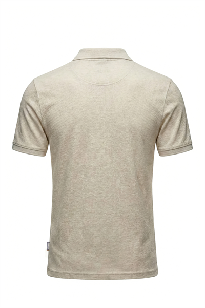 Erkek Waffle Melanj Görünümlü Polo