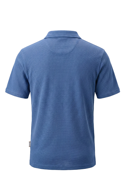 Erkek Waffle Dokulu Cepli Günlük Polo