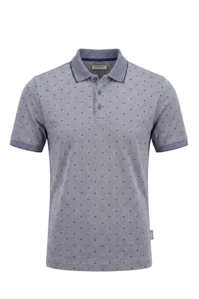 Erkek İnce Çizgi Detaylı İnterlok Polo