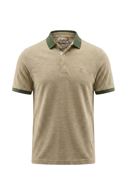 Erkek Jakar Örgü Polo Tişört