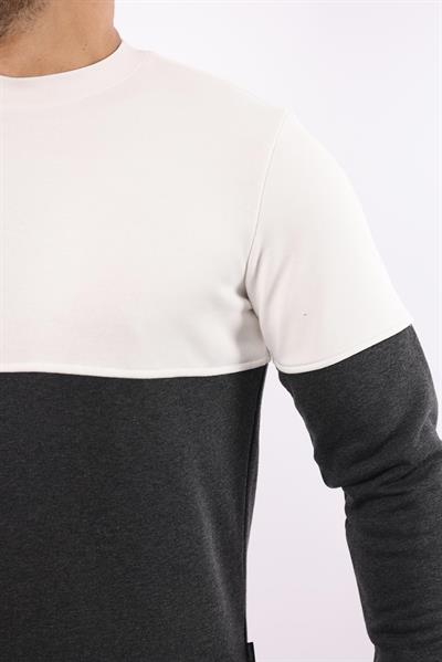 Battal 3 İplik Bisiklet Yaka Sweatshirt – Pamuk Viskon Regular Fit Rugatchi Exclusive