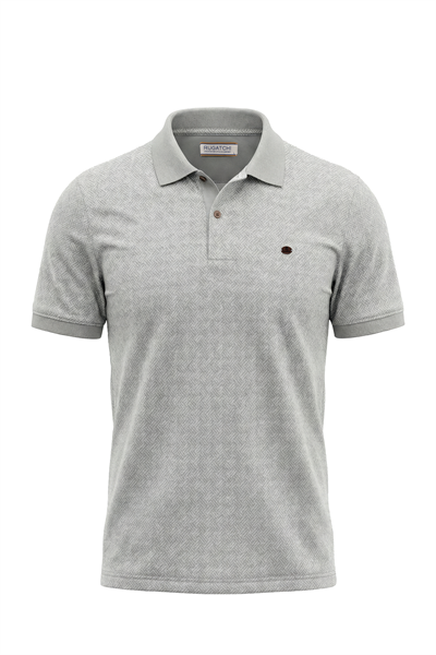 Erkek Kendinden Desenli Jakar Polo